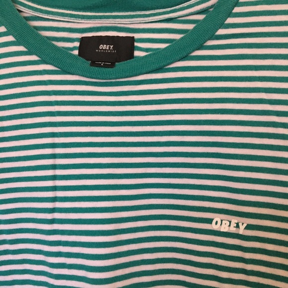 Obey striped shirt - Picture 2 of 4